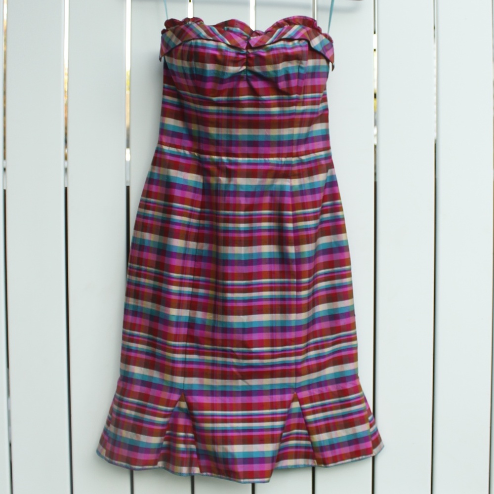 Phoebe Silk Strapless Midi Dress